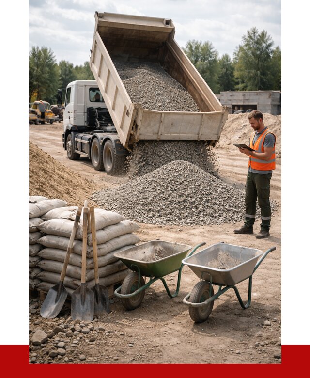 Доставка нерудных материалов в Нижнекамске от 1217 руб. | ПРОНЕРУДНжм