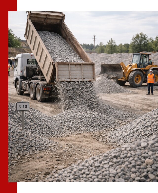 Гранитный щебень фракции 3–10: доставка и продажа в Нижнекамске