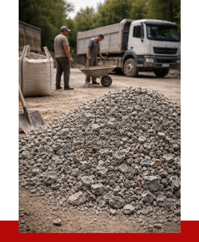 Гранитный щебень фракция 20-40 в Нижнекамске от 3244 руб. ПРОНЕРУДНжм