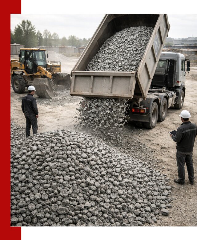 Доставка гранитного щебня фракции 20-40 в Нижнекамске