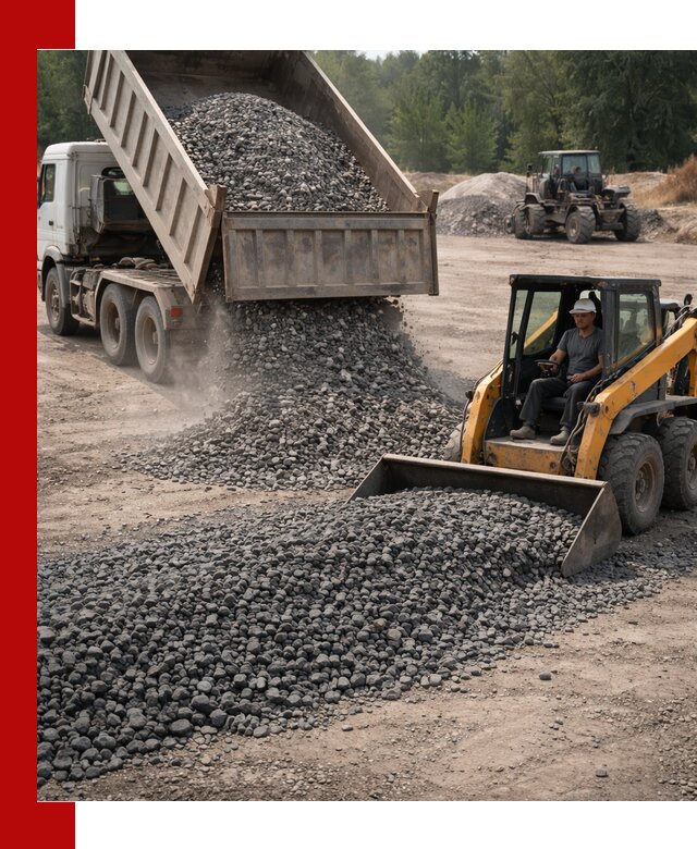 Гранитный щебень фракция 40-70 с доставкой в Нижнекамске