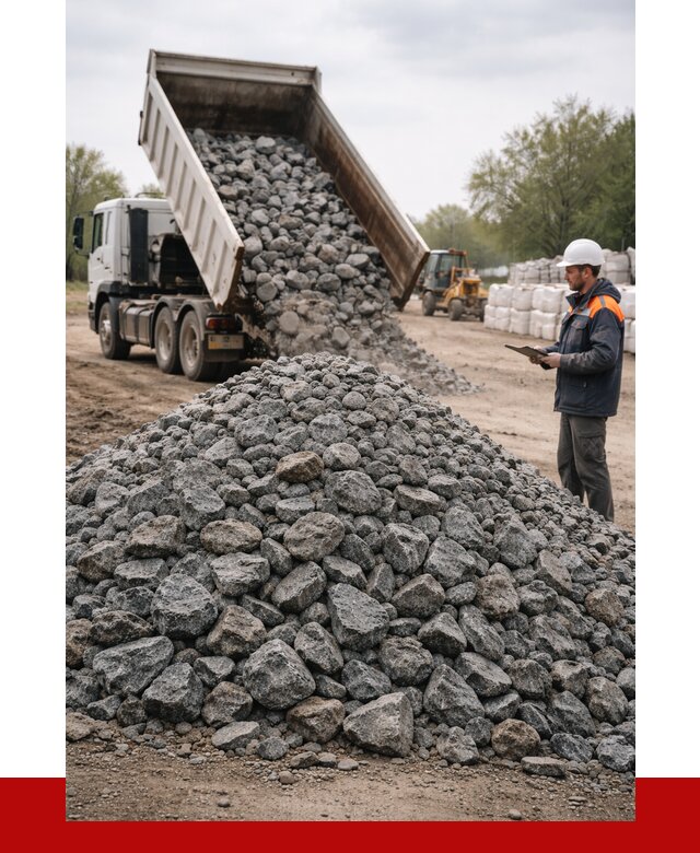 Гранитный щебень фракция 100-200 в Нижнекамске от 4258 р. ПРОНЕРУДНжм