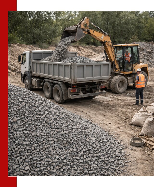 Доставка гравийного щебня в Нижнекамске оптом и в розницу