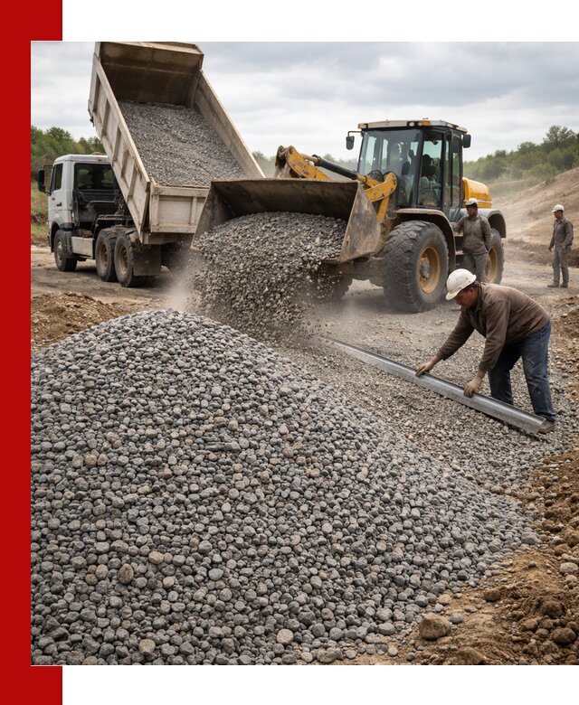 Гравийный щебень фракция 5-20 с доставкой в Нижнекамске