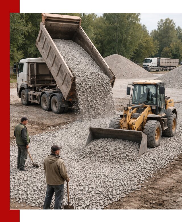 Купить гравийный щебень фракция 20-40 в Нижнекамске с доставкой