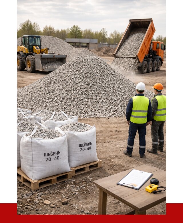 Известняковый щебень 20-40 в Нижнекамске от 2129 р. ПРОНЕРУДНжм