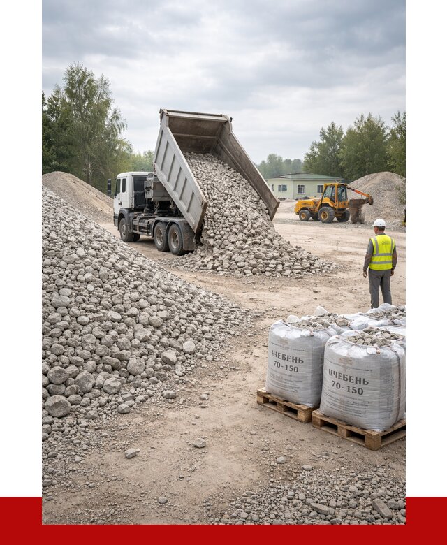 Известняковый щебень фракция 70-150 в Нижнекамске от 1267 р. | ПРОНЕРУДНжм