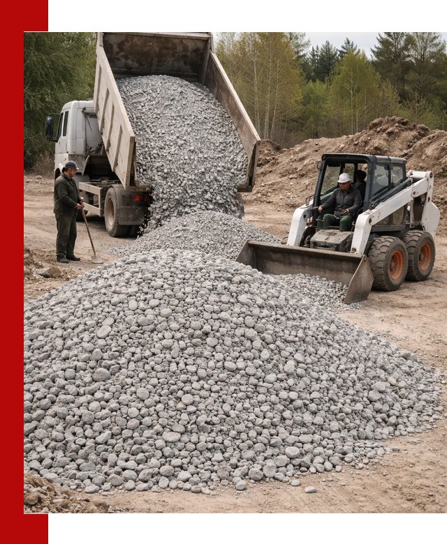 Доставка доломитового щебня в Нижнекамске напрямую от карьера