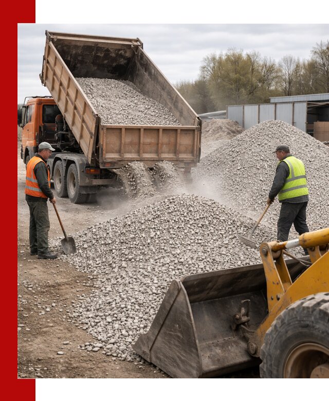 Доломитовый щебень фракции 5-20 с доставкой в Нижнекамске