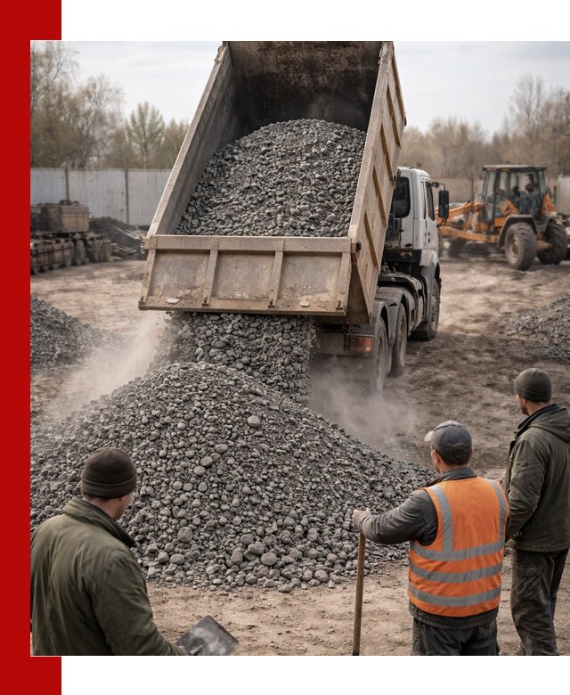 Доставка шлакового щебня в удобные сроки по выгодной цене в Нижнекамске