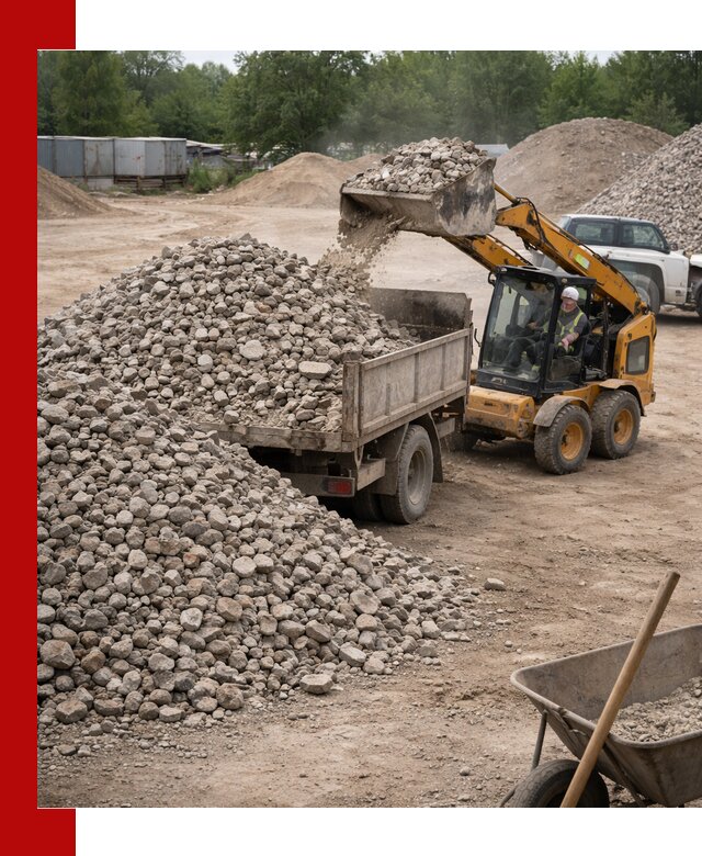 Доставка вторичного щебня в Нижнекамске для строительных работ