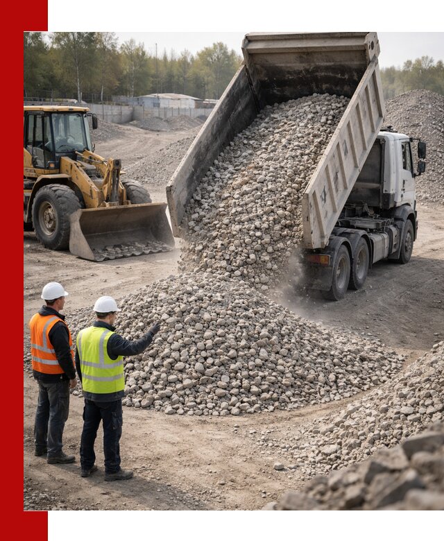 Вторичный щебень фракция 40–70 доставка в Нижнекамске