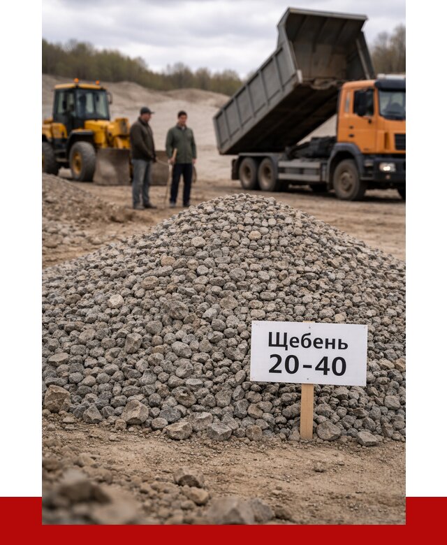 Бетонный щебень фракция 20-40 в Нижнекамске от 2484 р. | ПРОНЕРУДНжм