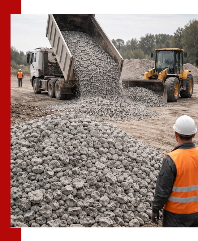 Доставка бетонного щебня фракции 20-40 в Нижнекамске