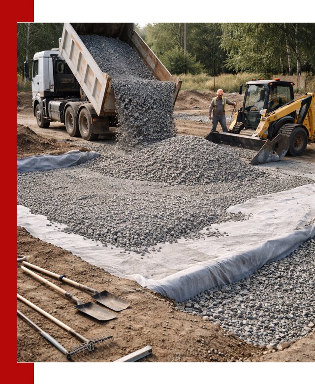 Щебень для фундамента с доставкой в Нижнекамске