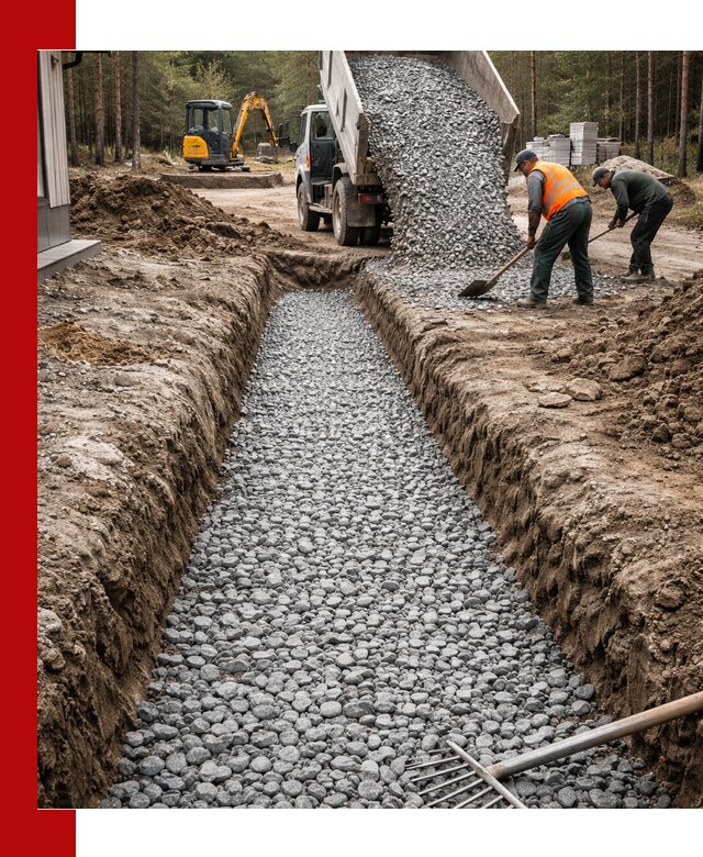 Щебень для дренажа с доставкой в Нижнекамске высокого качества