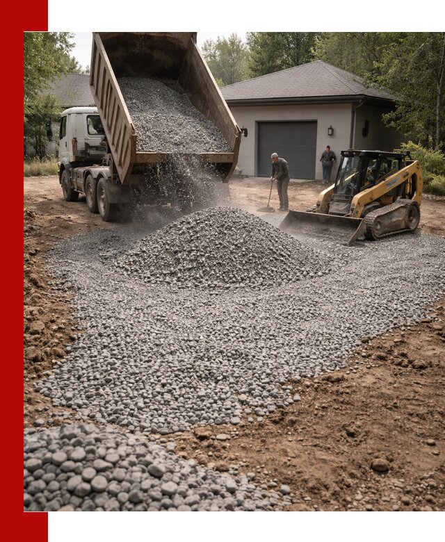 Щебень для парковки в Нижнекамске: доставка и укладка качественного материала