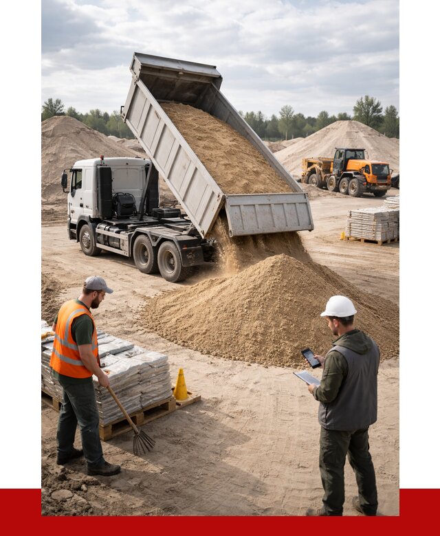 Карьерный песок с доставкой в Нижнекамске от 3650 р. ПРОНЕРУДНжм