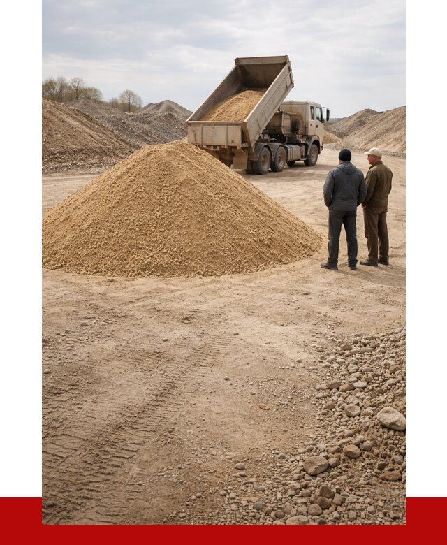 Карьерный песок крупнозернистый в Нижнекамске от 8618 р | ПРОНЕРУДНжм