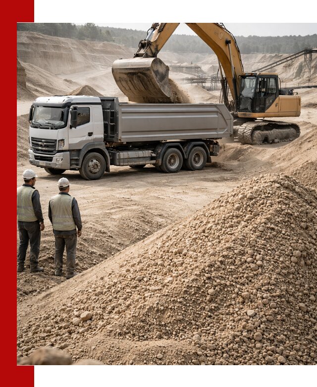 Карьерный крупнозернистый песок с доставкой в Нижнекамске