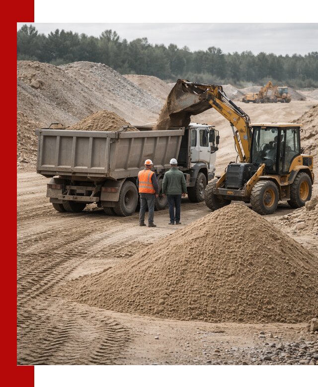 Карьерный среднезернистый песок с доставкой в Нижнекамске