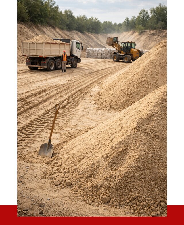Карьерный песок мелкозернистый в Нижнекамске от 9125 р. | ПРОНЕРУДНжм