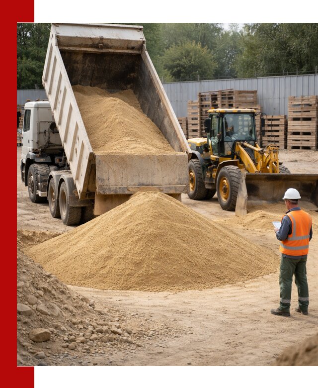 Доставка карьерного мелкозернистого песка в Нижнекамске