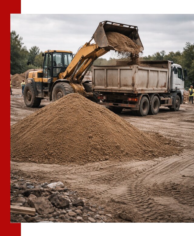 Доставка речного песка навалом в Нижнекамске быстро и выгодно