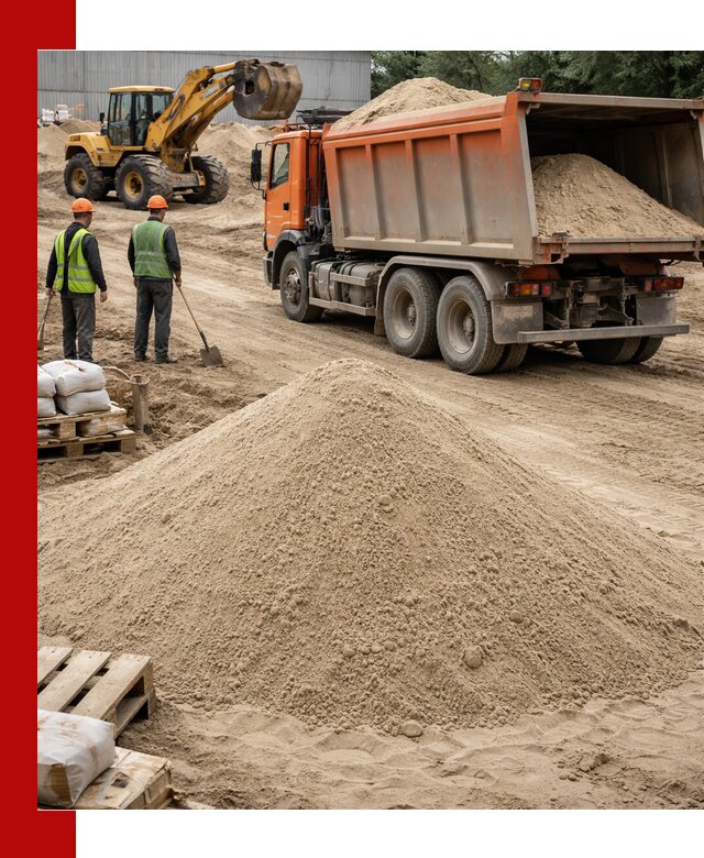 Доставка и продажа мытого речного песка в Нижнекамске