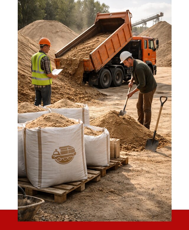 Строительный песок в Нижнекамске от 2231 р. с доставкой, ПРОНЕРУДНжм