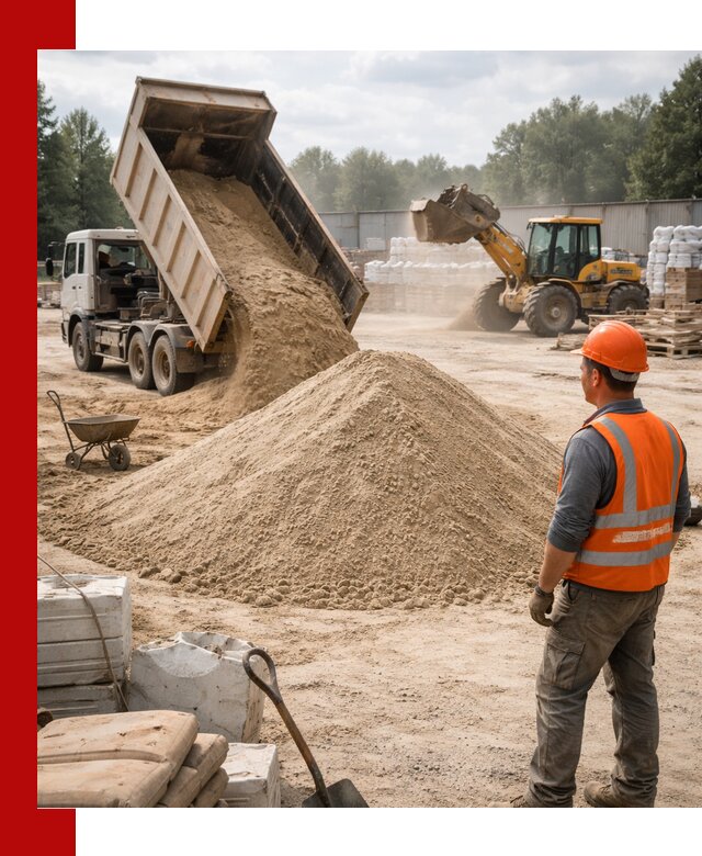 Доставка строительного песка с самосвалом в Нижнекамске