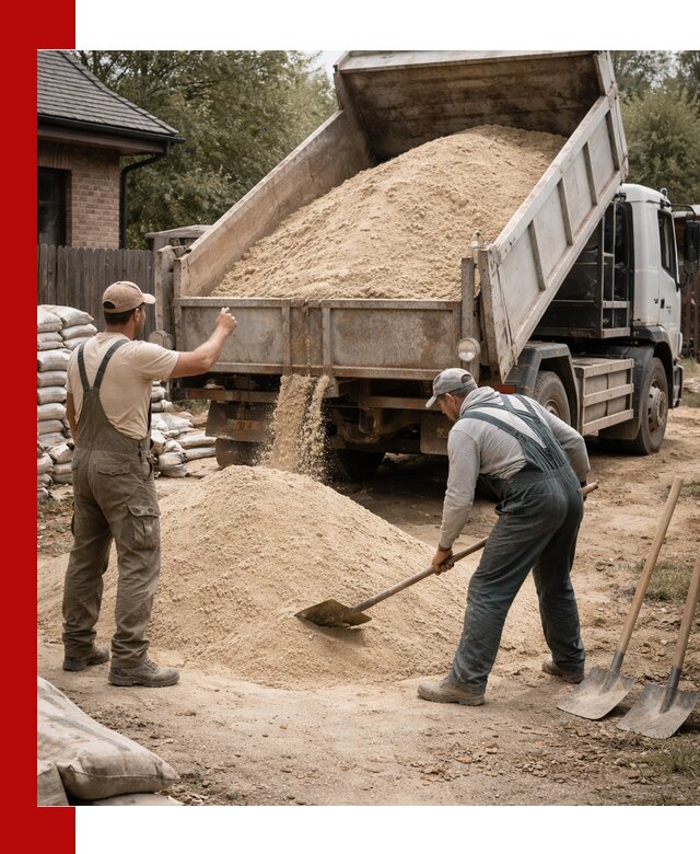 Песок для штукатурки с доставкой в Нижнекамске качественный и чистый