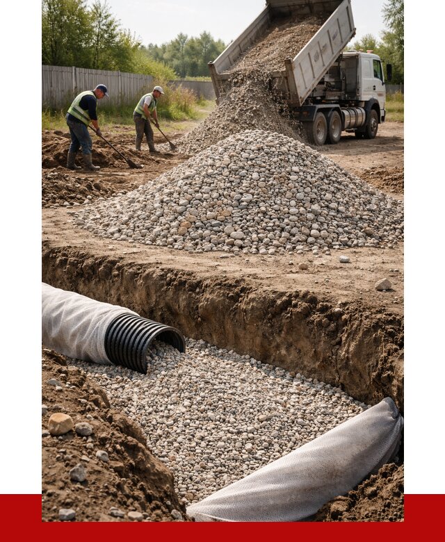 Гравий для дренажа в Нижнекамске от 2231 р., доставка ПРОНЕРУДНжм