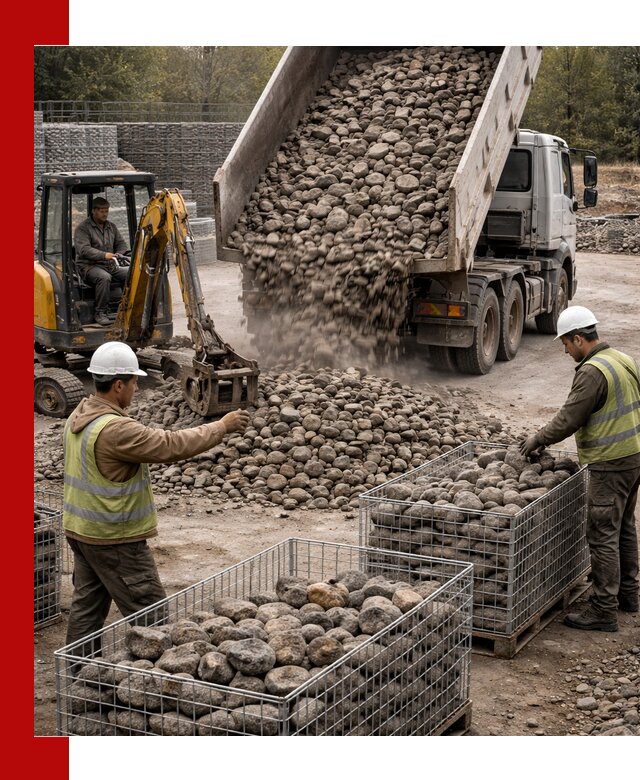 Камень для габионов фракция 100–201 в Нижнекамске