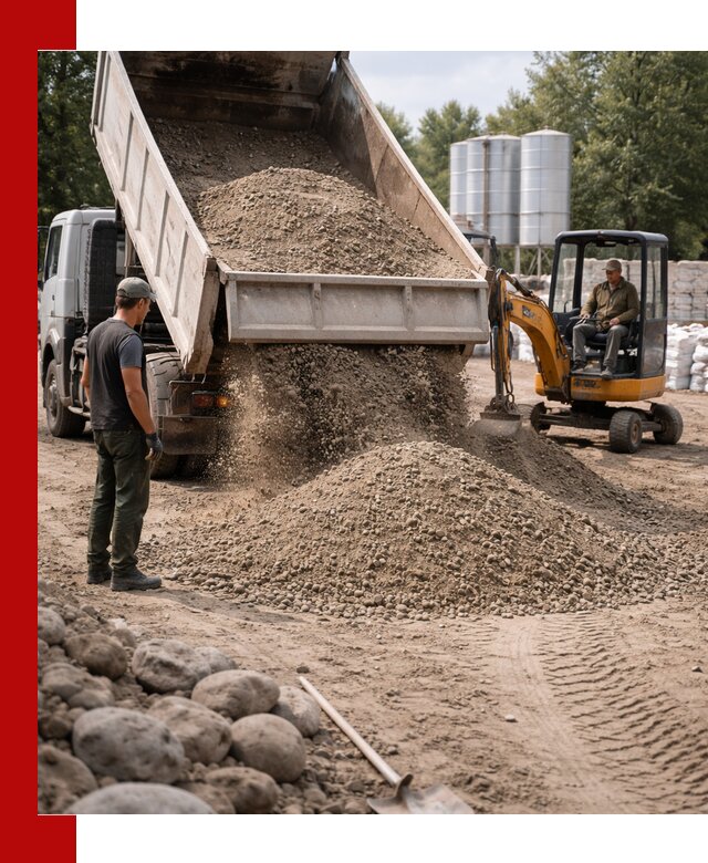 Доставка ПГС С3 в Нижнекамске самосвалами и миксерами