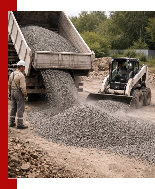 Доставка гравийного отсева 0-5 в Нижнекамске оптом и в розницу