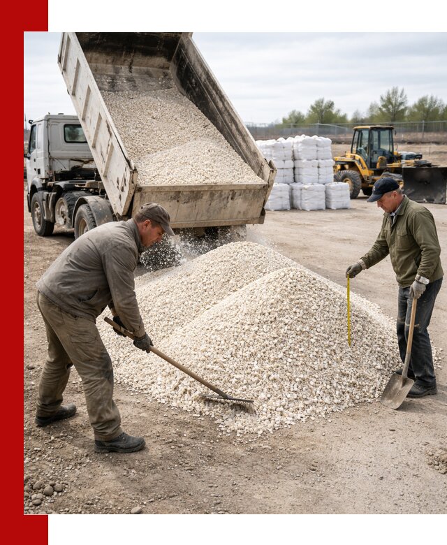 Мраморная крошка с доставкой и разгрузкой в Нижнекамске