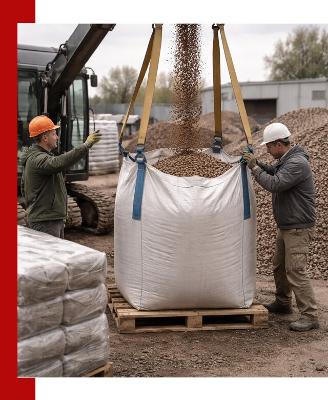 Керамзит в биг-бегах с доставкой в Нижнекамске
