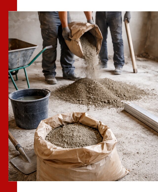 Доставка сухой смеси для стяжки в Нижнекамске