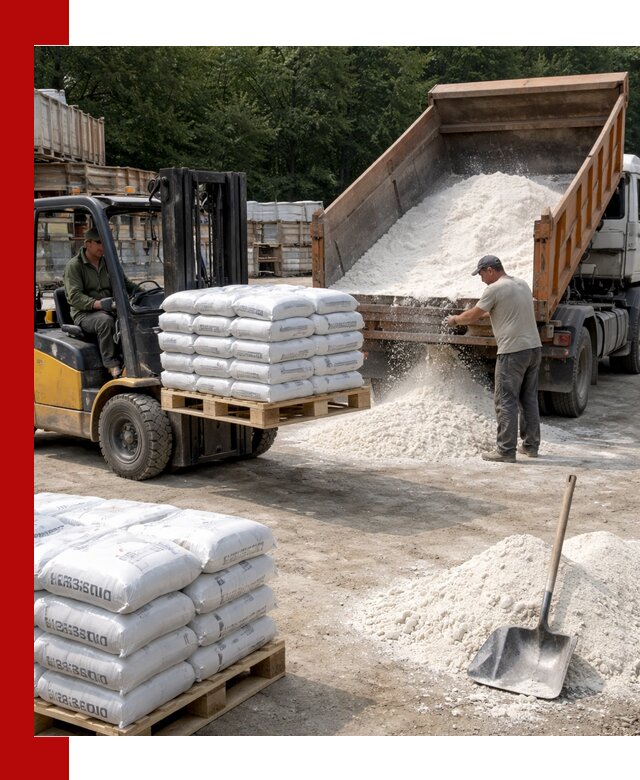 Доставка строительной извести оптом и в розницу в Нижнекамске