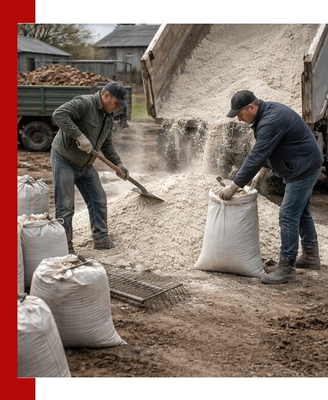 Доставка извести пушонки в Нижнекамске оптом и мелким оптом