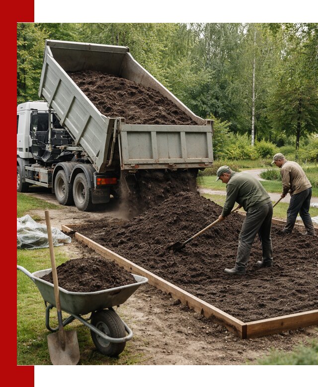 Доставка грунта для озеленения и благоустройства в Нижнекамске