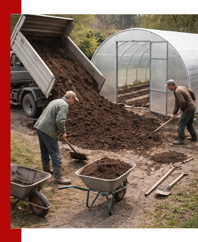 Грунт для теплицы с доставкой в Нижнекамске — плодородный субстрат под растения