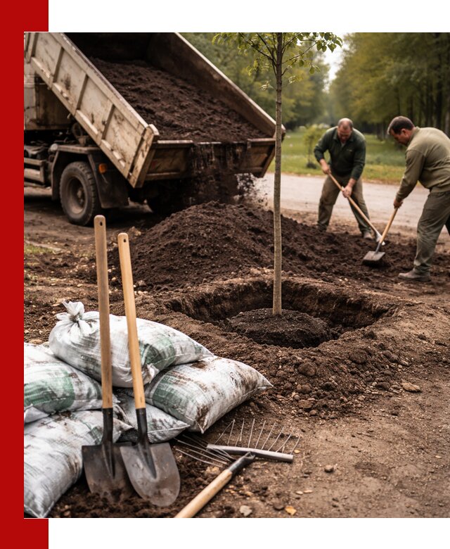 Грунт для посадки деревьев в Нижнекамске — доставка и подготовка почвы