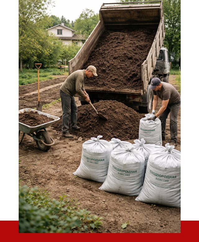 Плодородная смесь в Нижнекамске от 4258 р./куб с доставкой | ПРОНЕРУДНжм