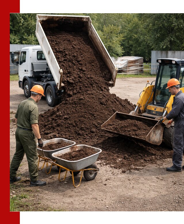 Доставка торфо-земляной смеси в Нижнекамске для огорода и ландшафта