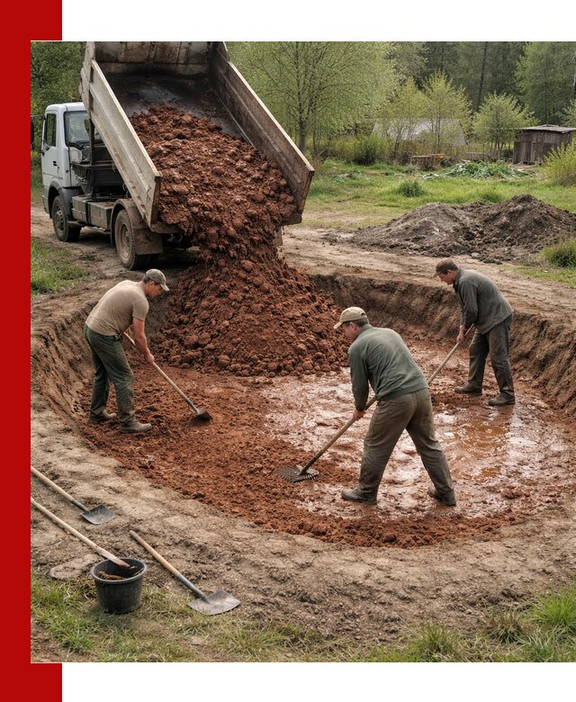 Купить качественную глину для пруда в Нижнекамске
