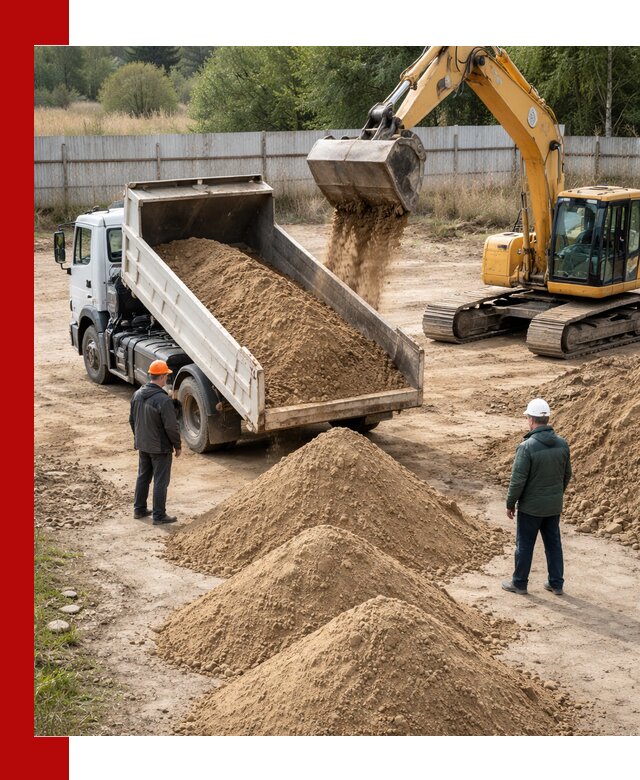Доставка супеси вагонными и автопартиями в Нижнекамске