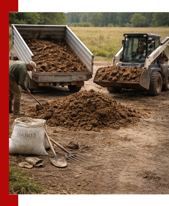 Доставка конского навоза в Нижнекамске с разгрузкой и доставкой на объект