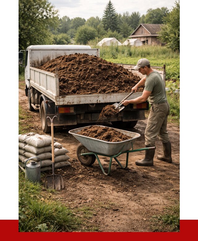 Купить коровий навоз с доставкой в Нижнекамске от 1825 р. | ПРОНЕРУДНжм